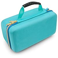 CASEMATIX Studio Case Compatible with Shure SM7B Microphone, Rode PodMic and Other Large Podcast Mics with XLR Recording Accessories - Includes Podcasting Mic Bag Only, Turquoise