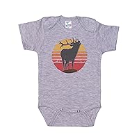 Hunting Onesie/Elk Sunset/Baby Hunting Outfit/Elk Bodysuit/Unisex Infant Romper