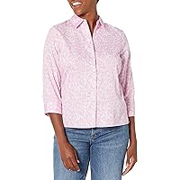 Foxcroft Women's Lucie 3/4 Sleeve Pink Panther Blouse