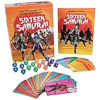 Sixteen Samurai - an Epic Battle Between Rival Clans - Fast Action Card Game - 2 to 4 Players - Fun Family Game for Kids & Adults, Ages 8 an up by Outset