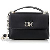 CALVIN KLEIN Women's RE-LOCK EW CONV Bags, Ck Black, OS, Ck Black, RE-LOCK EW CONV Bags, Ck Black, Ck Black