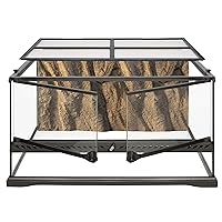 Exo Terra Glass Natural Terrarium Kit, for Reptiles and Amphibians, Short Wide, 24 x 18 x 12 Inches, PT2604A1