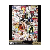 AQUARIUS Elvis Movie Poster Collage Puzzle (1000 Piece Jigsaw Puzzle) - Officially Licensed Elvis Merchandise & Collectibles - Glare Free - Precision Fit - 20 x 28 Inches