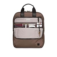 KNOMO James 16 inch Laptop Briefcase Men Waterproof Backpack Slim Travel Rucksack Business Casual Daypack, Dark Green