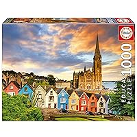Educa - Cobh Cathedral, Ireland - 1000 Piece Jigsaw Puzzle - Puzzle Glue Included - Completed Image Measures 26.77