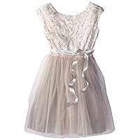 Speechless Girl's 7-16 Cap Sleeve Glitter Brocade Dress