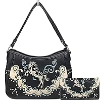 Justin West Mustang Horse Handbag Purse For Girls Women Concealed Carry