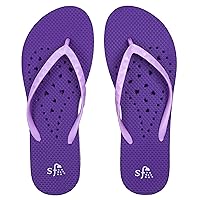 Showaflops Women's Casual Trendy Slip-Resistant Lightweight Soft Durable Multicolor Design Flip-Flops