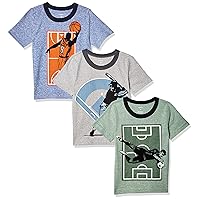 Carter's Baby Boys' Toddler 3-Pack Short-Sleeve Graphic Tees