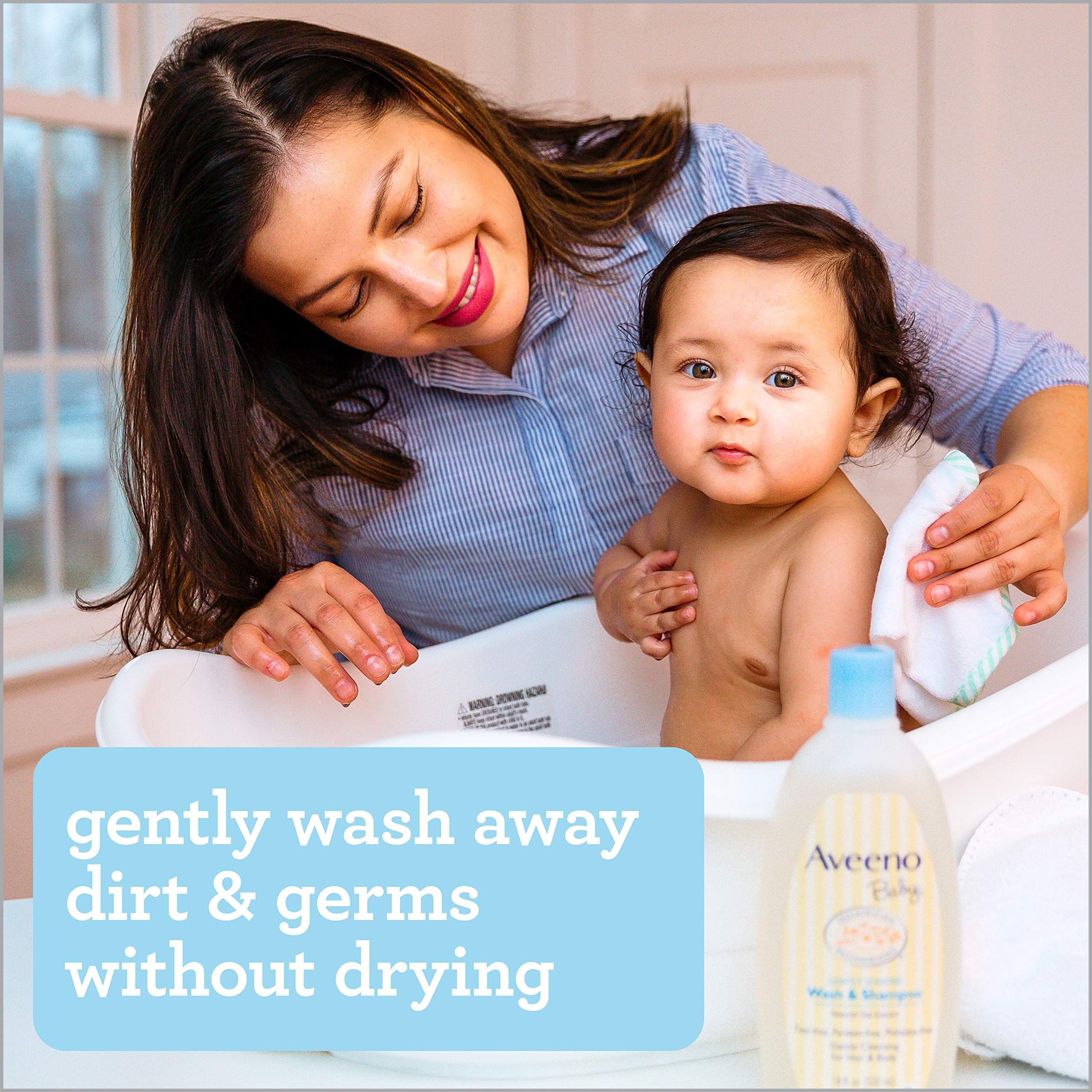Aveeno Baby Wash & Shampoo for Hair & Body, Tear-Free, Fresh, 8 Oz