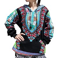 RaanPahMuang Winter Fleece Lined Hoody Long Sleeve Jumper Jacket Africa Dashiki