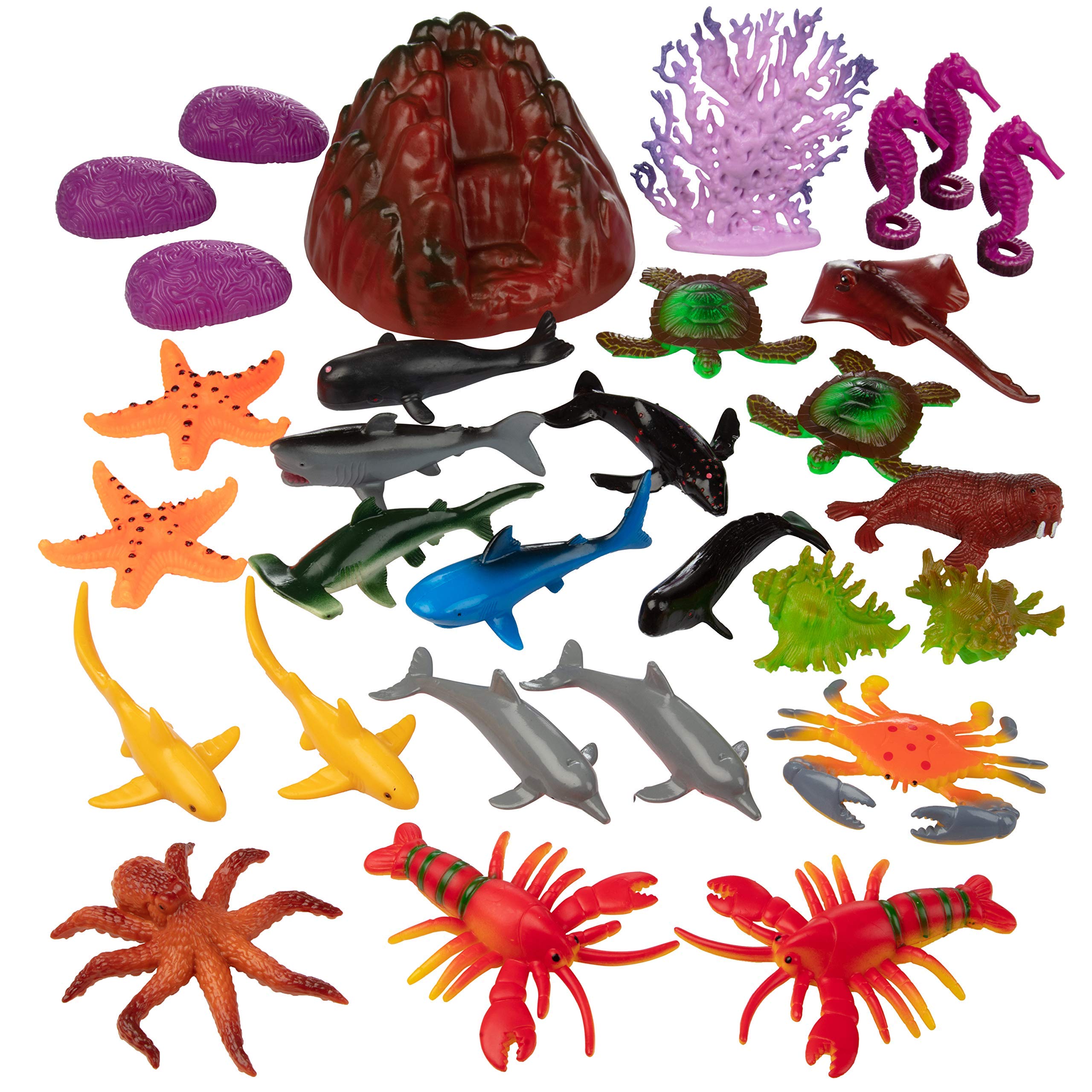 Mua Ocean Sea Creature Action Figures - 30 Pieces, 18 Unique Sculpts- Giant Ocean  Animal Toys Playset trên Amazon Mỹ chính hãng 2023 | Giaonhan247
