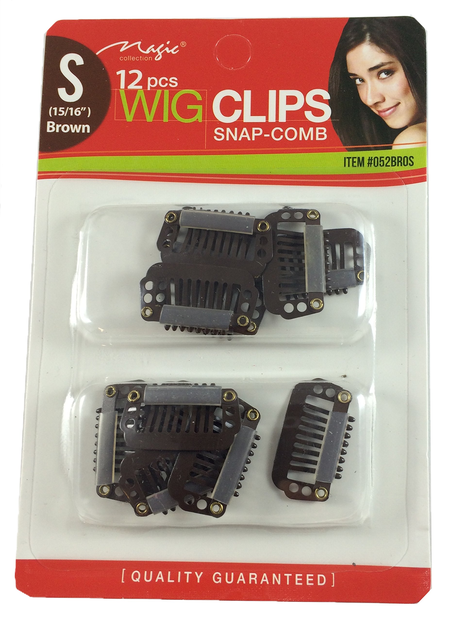 12 pcs Wig Clips Snap Comb (Small (15/16