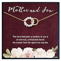 Gifts for Mother Necklace Gifts for Mom Necklace Gifts for Mum Gifts from Son, Mother and Son Necklace Gifts for Mom Gifts for Mother Birthday Gifts