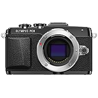 OM SYSTEM OLYMPUS E-PL7 16MP Mirrorless Digital Camera with 3-Inch LCD (Black)