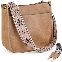 Crossbody Bag Women Vegan Leather Hobo Handbag Trendy Crossbody Shoulder Bag Purses For Women with 2 Adjustable Strap