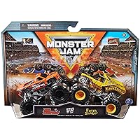 Monster Jam, Official Earth Shaker Vs. Bad Company Die-Cast Monster Trucks, 1:64 Scale, Kids Toys for Boys Ages 3 and up