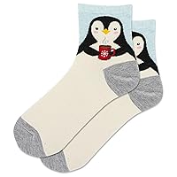 Hot Sox Women's Cute Animal Anklet Socks-Cool & Fun Pet Dog Cat Ear Penguin Gifts