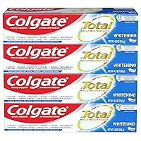 Total Teeth Whitening Toothpaste, 10 Benefits Including Sensitivity Relief ,Whitening Mint, 4.8 oz ( Pack of 4 )