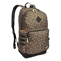 adidas Classic 3S 4 Backpack, Cheetah Bronze Strata/Black/Pulse Lime Green, One Size