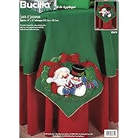 Bucilla Santa & Snowman Felt Applique Tabletopper Kit 83674
