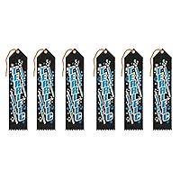 Terrific Award Ribbons, 2 by 8-Inch, 6-Pack,Multicolored