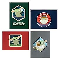 Hallmark Kids Baby Yoda All Occasion Cards Assortment, 12 Blank Cards with Envelopes (The Child)