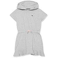 Lacoste One Size Girl's Sleeveless Hooded Dress with Adjustable Waist