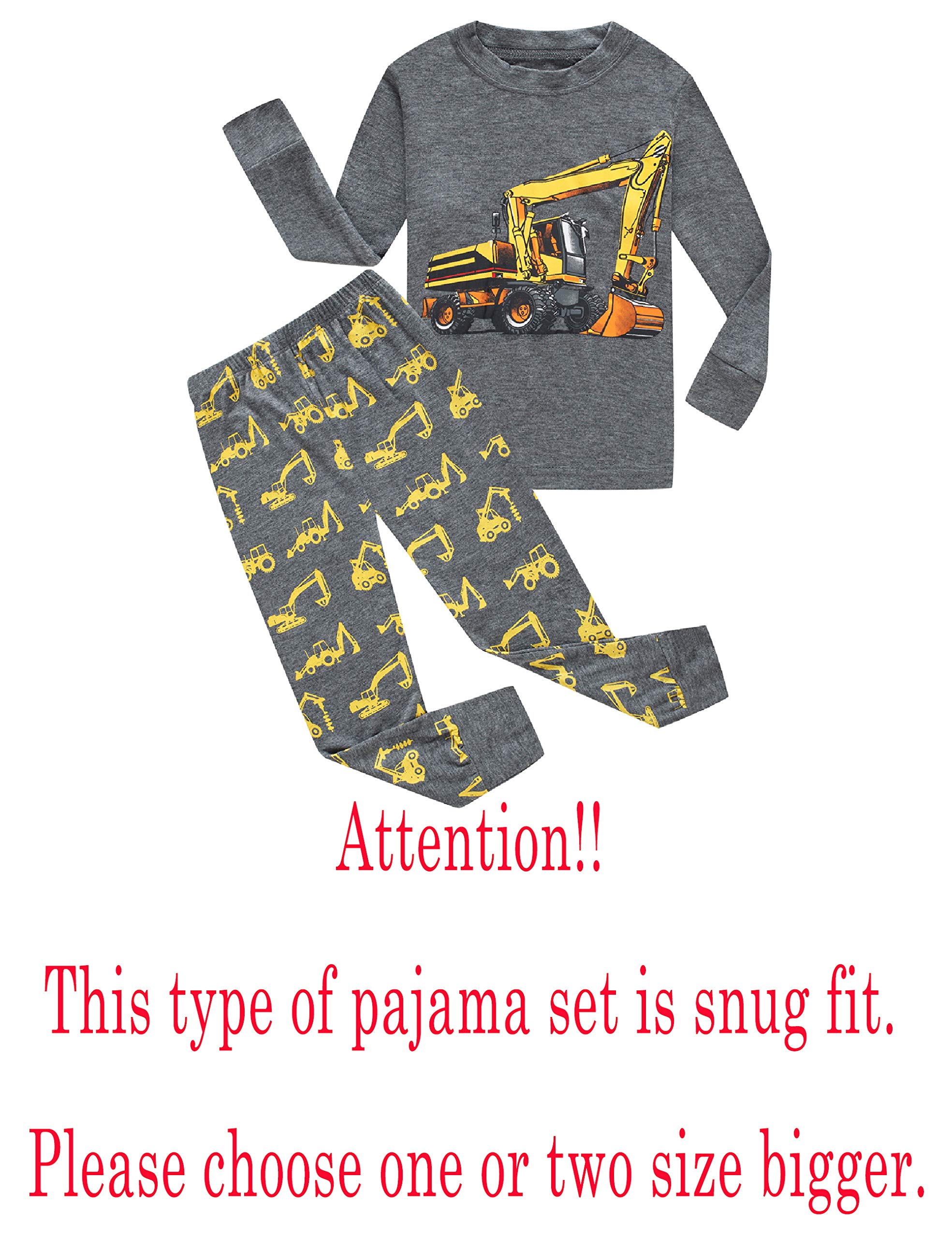 Family Feeling Dinosaur Little Boys Kids Pajamas Sets 100% Cotton Long sleeve Pjs