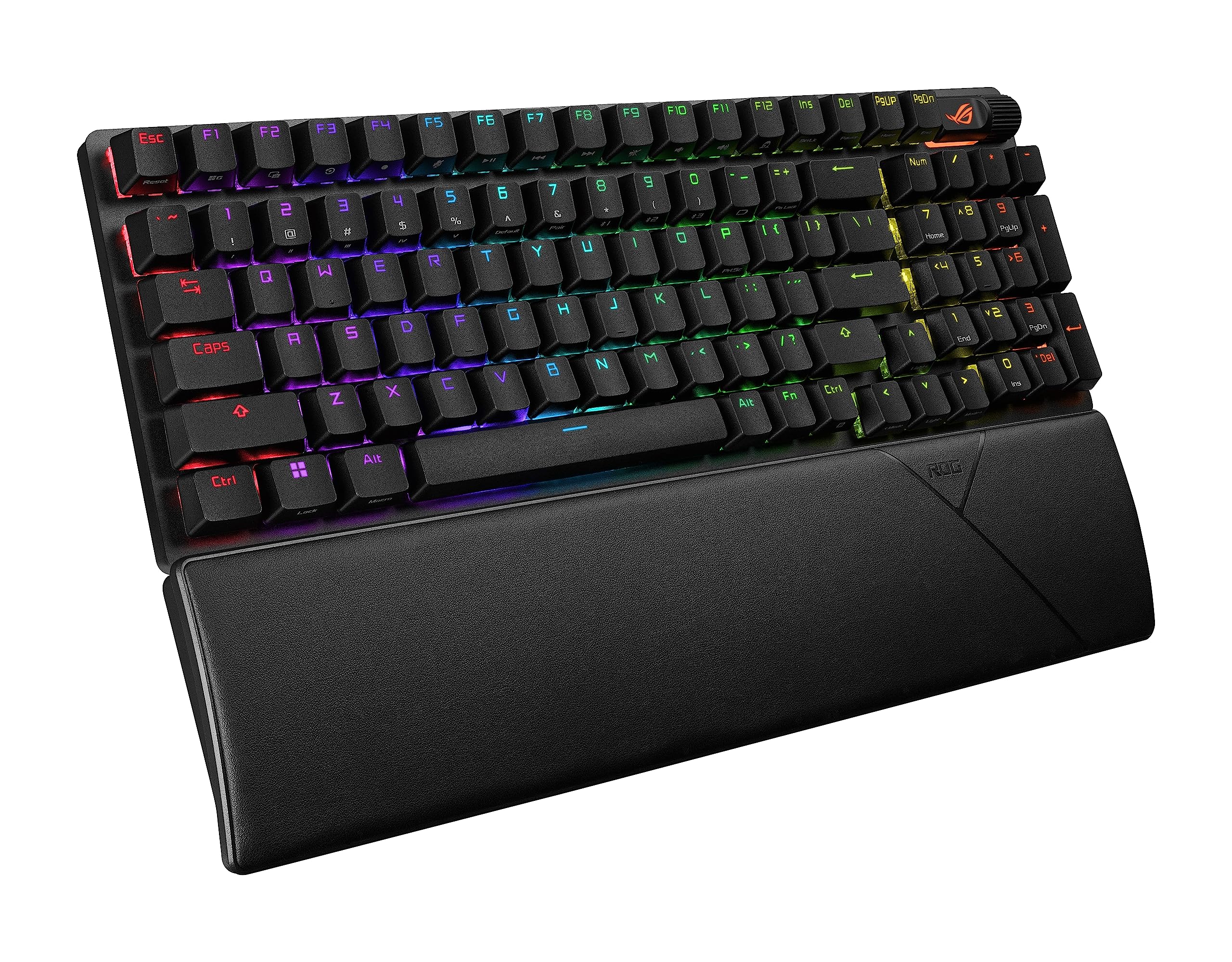 ASUS ROG Strix Scope II 96 Wireless Gaming Keyboard, Tri-Mode Connection, Dampening Foam & Switch-Dampening Pads, Hot-Swappable Pre-lubed ROG NX Storm Switches, PBT Keycaps, RGB-Black