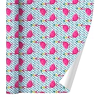 GRAPHICS & MORE Party Flamingos Pineapples Gift Wrap Wrapping Paper Rolls