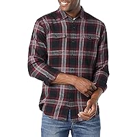 Amazon Essentials Men's Slim-Fit Long-Sleeve Two-Pocket Flannel Shirt