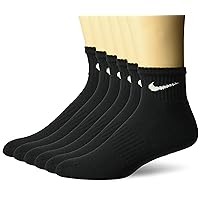 Nike Women's Performance Cushion Quarter Socks with Band (6 Pairs)