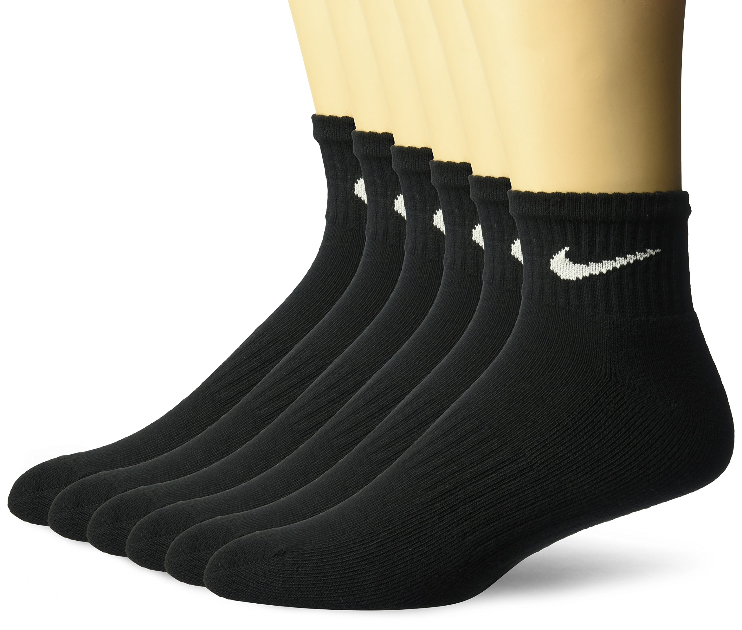 Nike Women's Performance Cushion Quarter Socks with Band (6 Pairs)