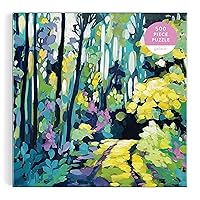Painted Path – Clair Bremner 500 Piece Puzzle Featuring Greenery Spread Over A Forest Path