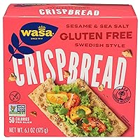 Wasa, Gluten Free Sesame & Sea Salt Crispbread, Net wt. 6.1 Oz