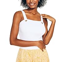 Nautica Women's Sustainably Crafted Ribbed Sweater Tank