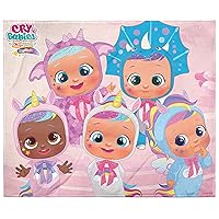 INTIMO Cry Babies Dolls Super Soft and Cuddly Plush Fleece Throw Blanket