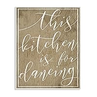 This Kitchen is For Dancing Wall Plaque Art, 10 x 0.5 x 15, Multi-Color