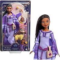 Mattel Disney Wish Asha of Rosas Adventure Pack Doll, Posable Fashion Doll with Removable Fashion, Animal Friends and Accessories, Toys Inspired by The Movie