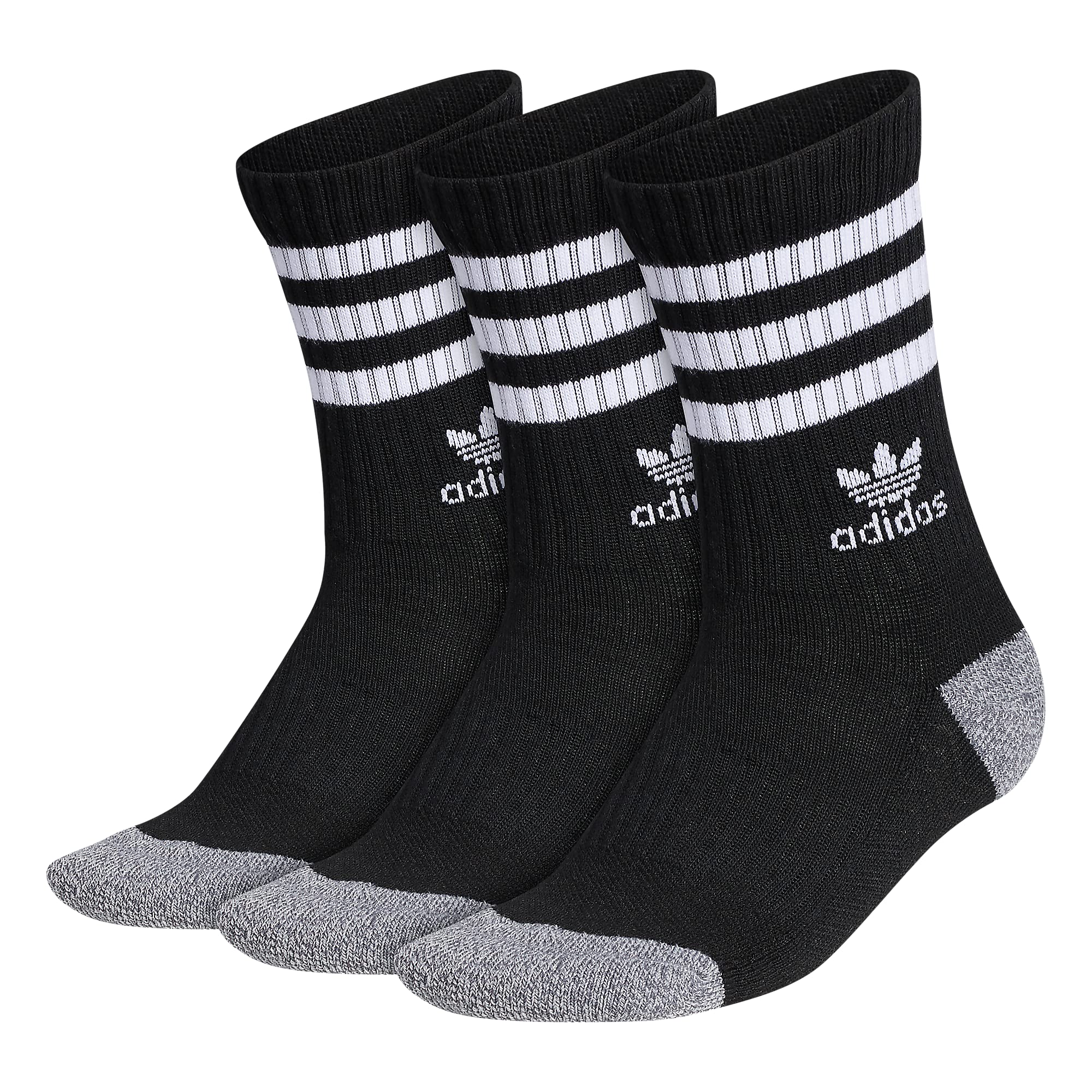 adidas Originals Kids-Boy's/Girl's Roller Crew Socks (3-Pair)