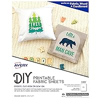 Avery Printable Fabric Sheets, 8.5