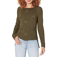 Rent The Runway Pre-Loved Olive Cable Knit Sweater