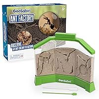 GeoSafari Ant Factory with Sand, Watch Live Ants, STEM Learning Toy, Ages 5+, Large
