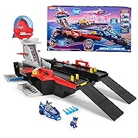 The Mighty Movie, Aircraft Carrier HQ, with Chase Action Figure and Mighty Pups Cruiser, Kids Toys for Boys & Girls 3+