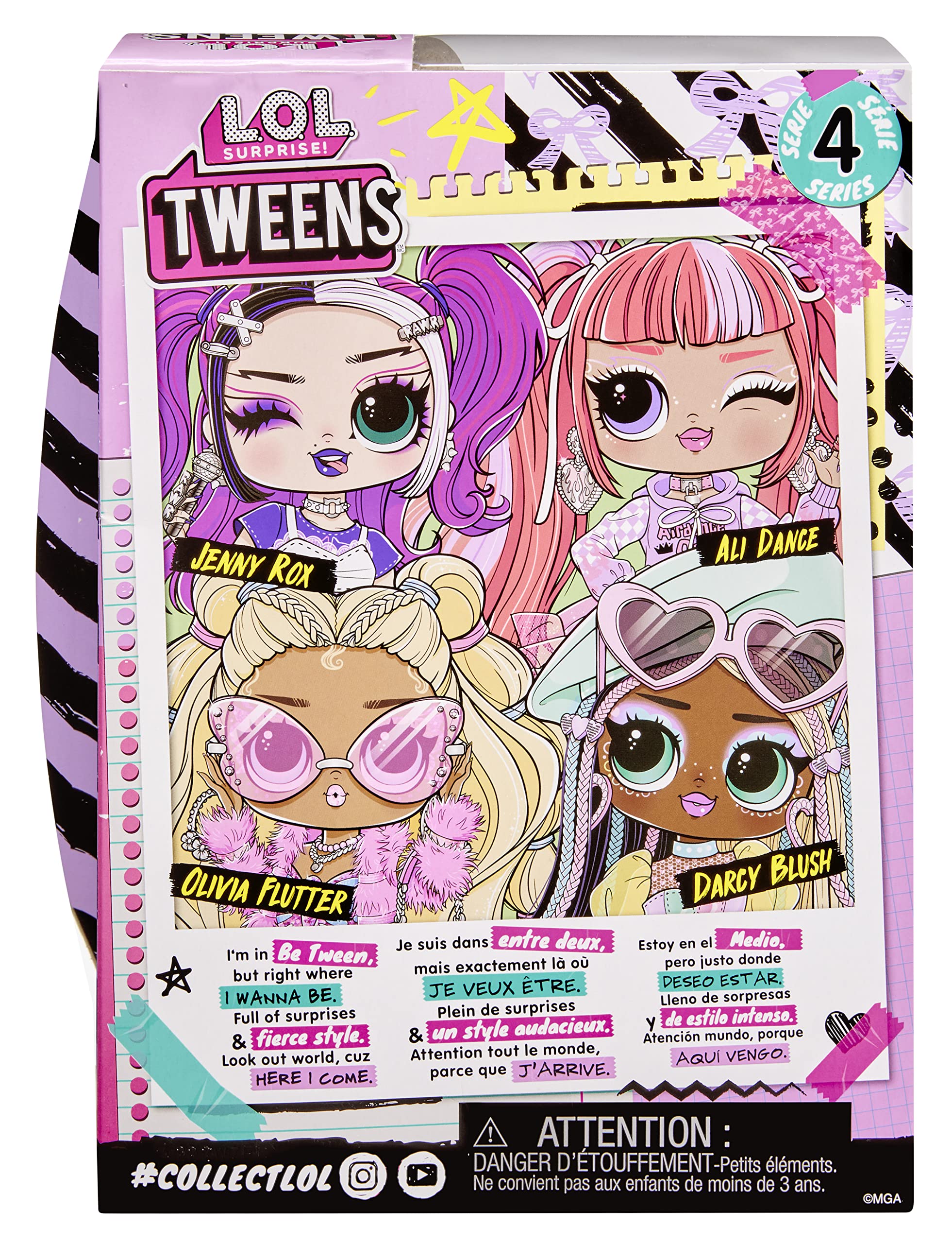 L.O.L. Surprise! Tweens Series 4 Fashion Doll Jenny Rox with 15 Surprises and Fabulous Accessories – Great Gift for Kids Ages 4+