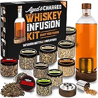 Whiskey Infusion Kit + Wood Chips (Fruit 4-Pack) - Mixology-Set for Bartender - Whisky, Bourbon, Vodka Gift for Men - DIY Kits for Adults - Bartender Kit - Valentine Whiskey Gifts for Men and Women