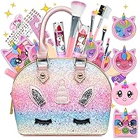 Kids Makeup Kit for Girl - Makeup Girl Toys,Little Girls Makeup Kit,Non-Toxic Toddlers Make Up,Kids Toys for Girls,Children Princess Play Makeup Set,Teen Christmas Birthday Gifts for 4-12 Year Old