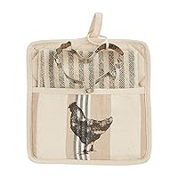 Farm Pot Holder & Towel Set, Rooster, 8