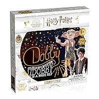 Winning Moves Harry Potter Dobby 250 Piece Jigsaw Puzzle Game English Edition, Dobby is Pictures with a Selection of Quotes Including Dobby is a Free elf, Gift and Toy for Ages 6 Plus